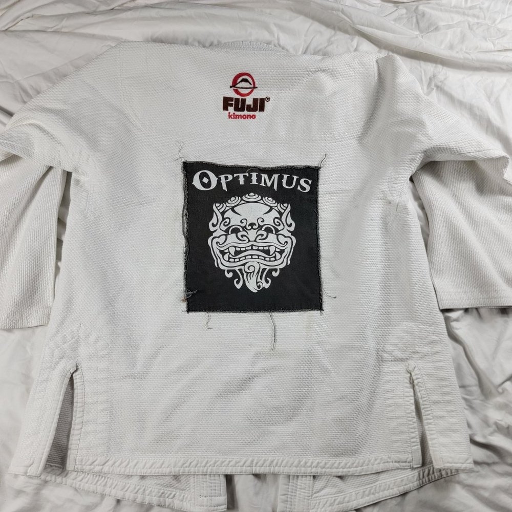 Fuji Kimono Mens A3 White Traditional Martial Arts Karate Gi Jacket Top